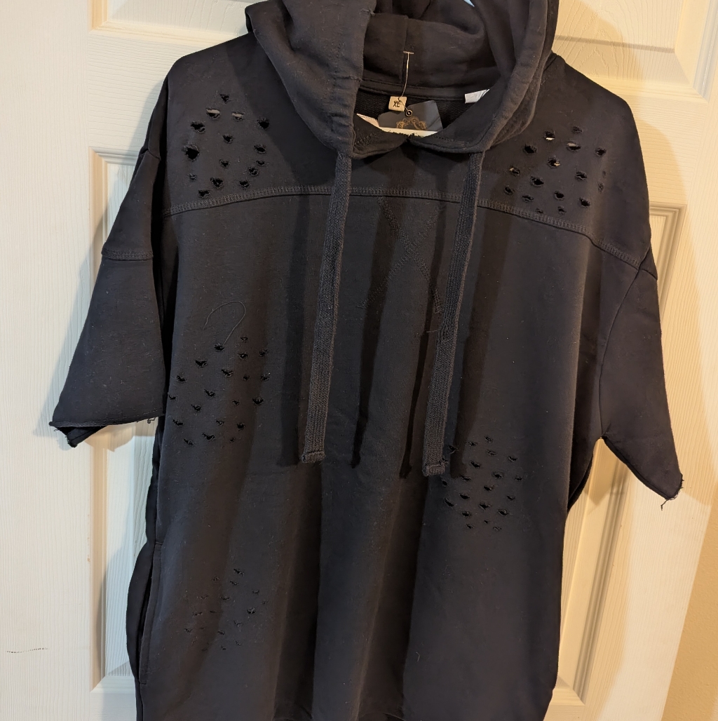 Fwrd Denim  Co Distressed Hoodie